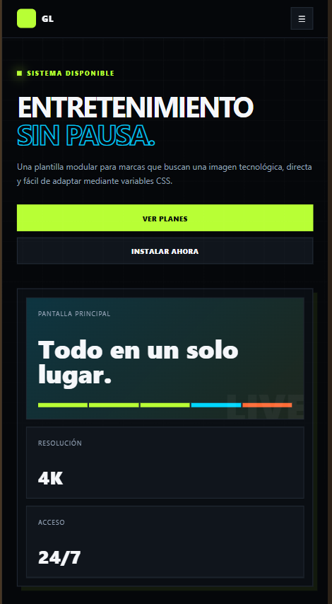 Landing Page adaptada a dispositivos móviles